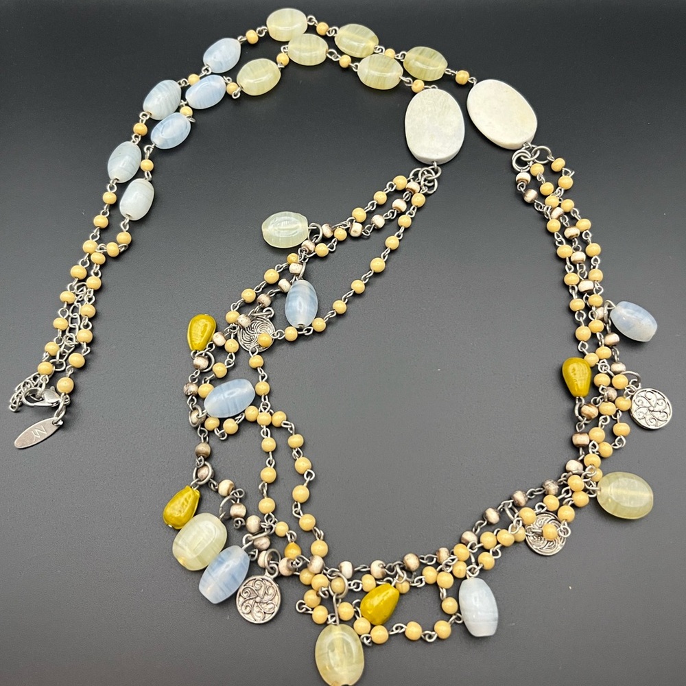 New York and Co Long Layered Necklace